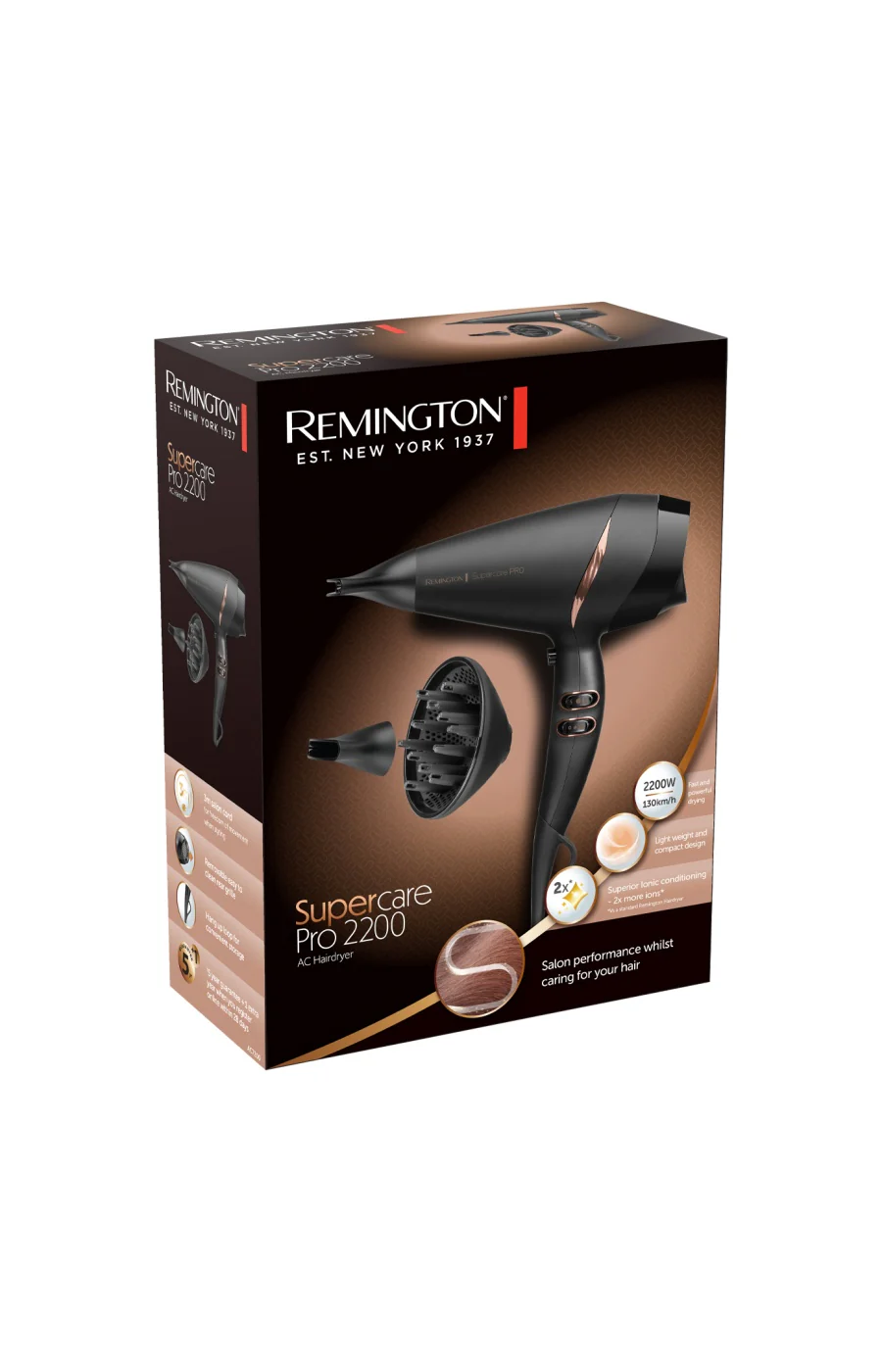 Sèche-cheveux - Supercare Pro - 2200 W - Noir - Image 2