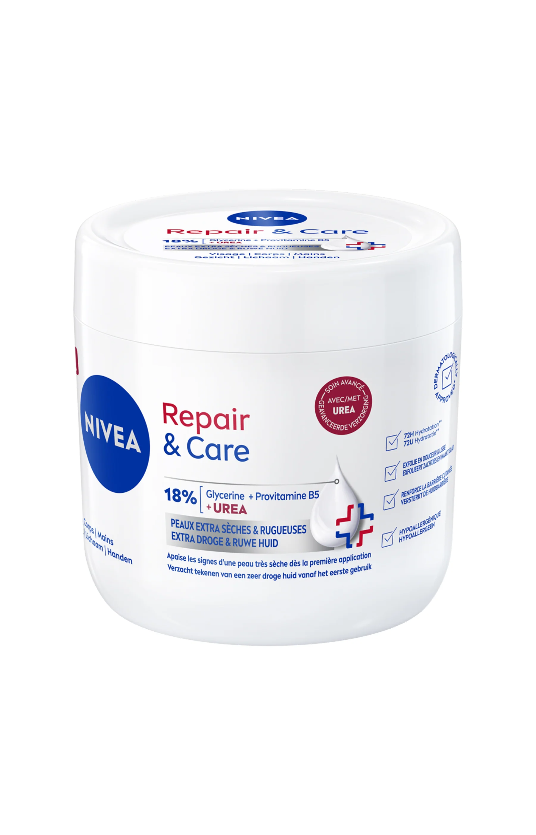 Crème nourrissante - Repair & Care - Peaux extra sèches - Visage & corps - 400 ml - Image 3