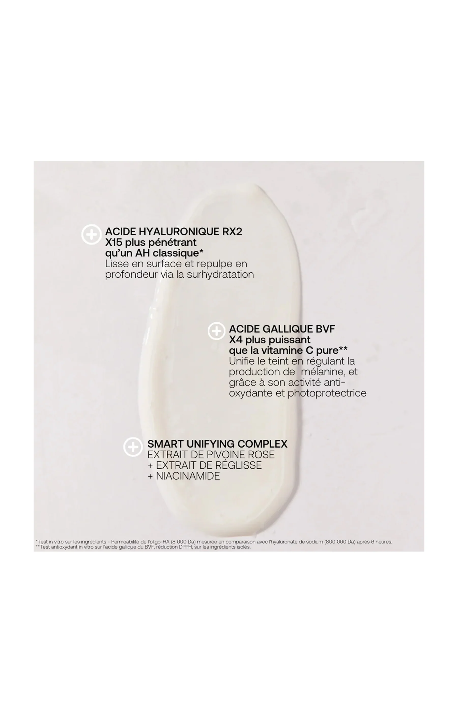 Sérum anti-tâches uniformisant - Acide hyaluronique & niacinamide - Crystal Bright - Visage - 30 ml - Image 2