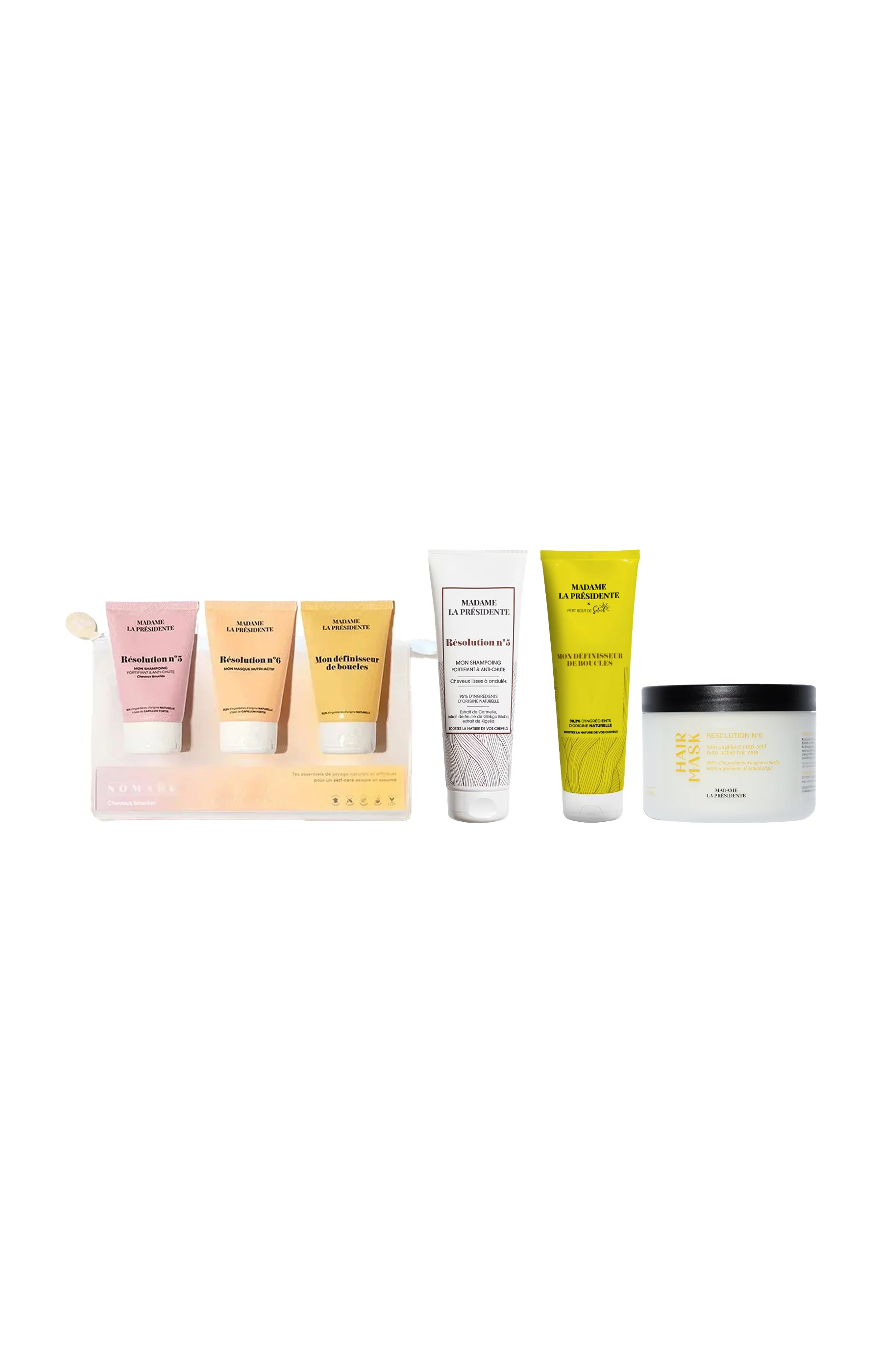 Routine nourrissante - Cheveux frisés & crépus - 3 produits + 1 trousse soin offerte