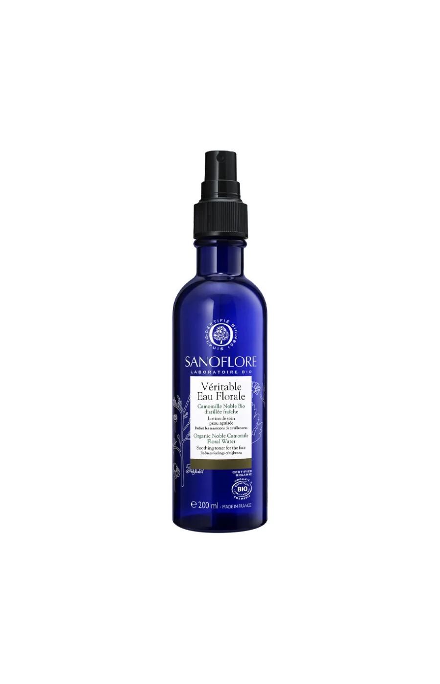 Eau florale de camomille bio - Véritable - Peaux sensibles - 200 ml