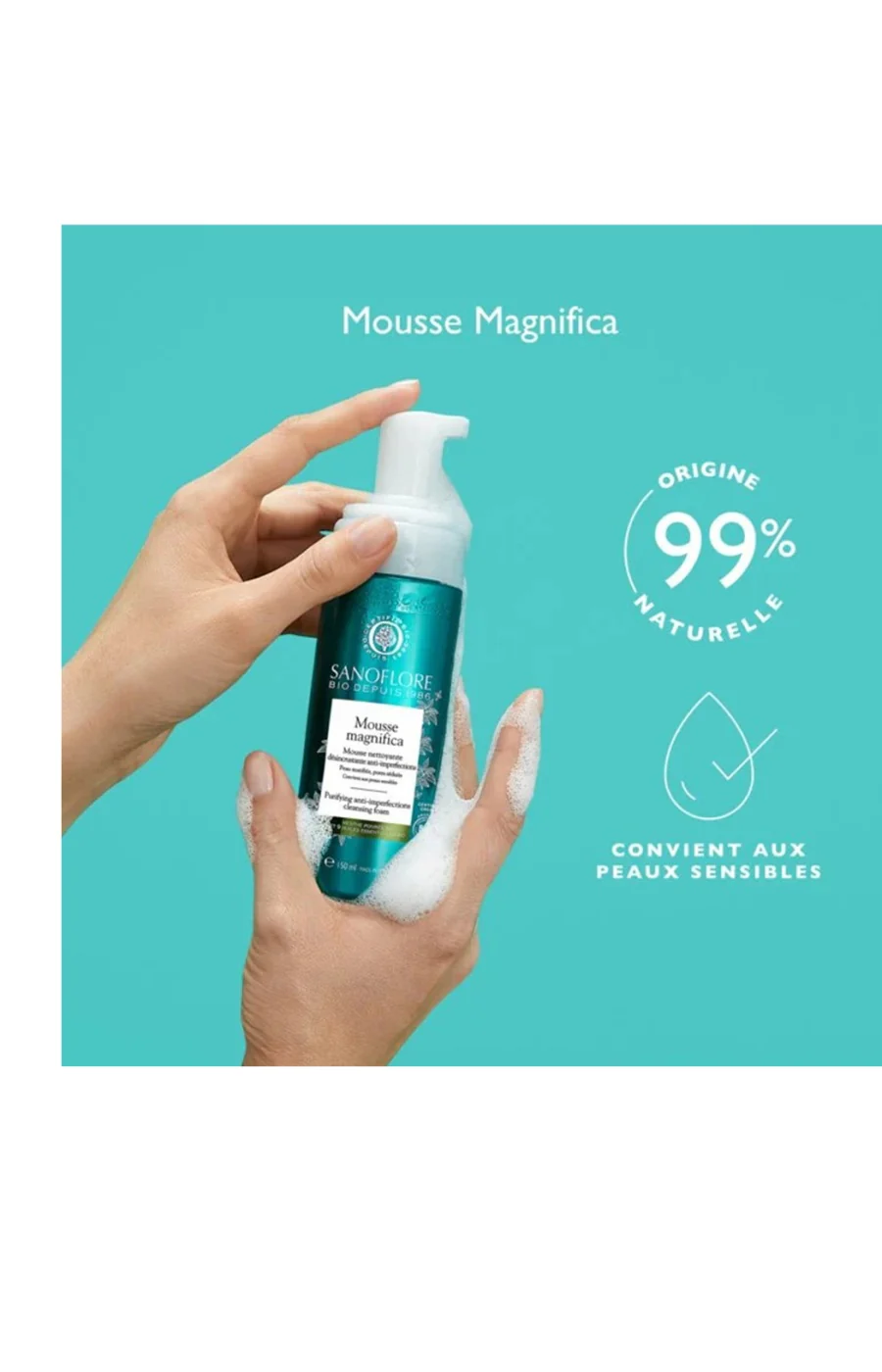 Pack mousse nettoyante anti-imperfections - Magnifica - Peaux mixtes à grasses - 2 x150 ml - Image 3