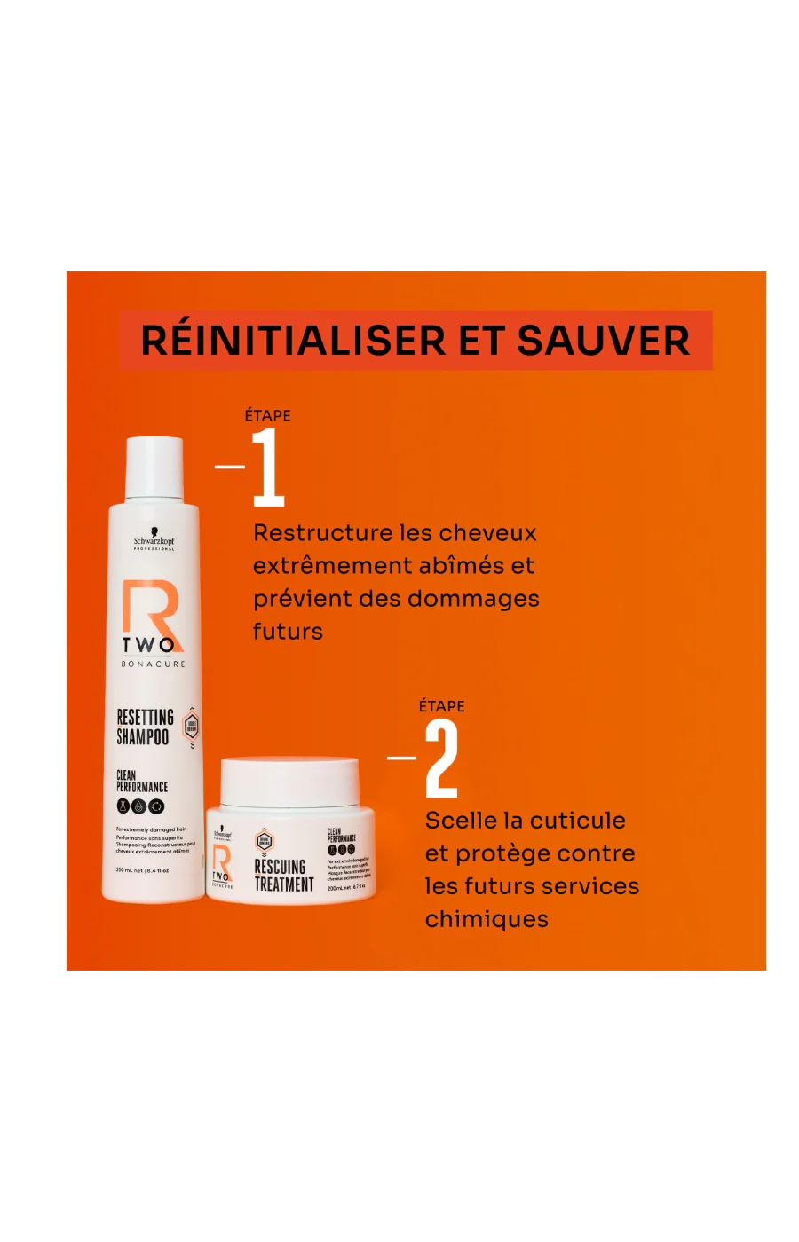 Masque reconstructeur - Clean Performance - Cheveux très abîmés - 200 ml - Image 2