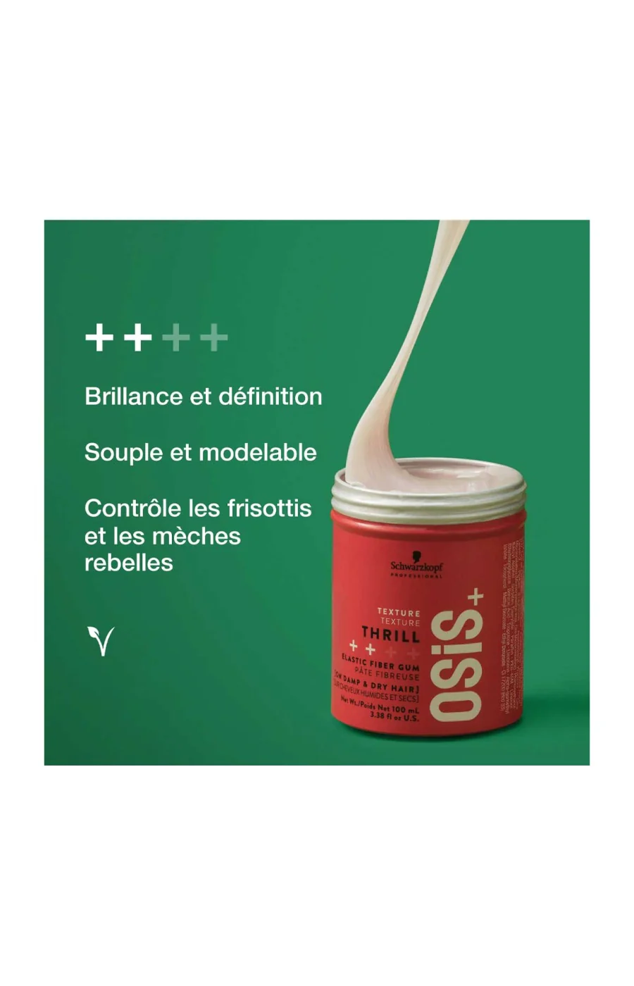 Pate fibreuse coiffante & fixatrice - Osis+ - Thrill - 100 ml - Image 3