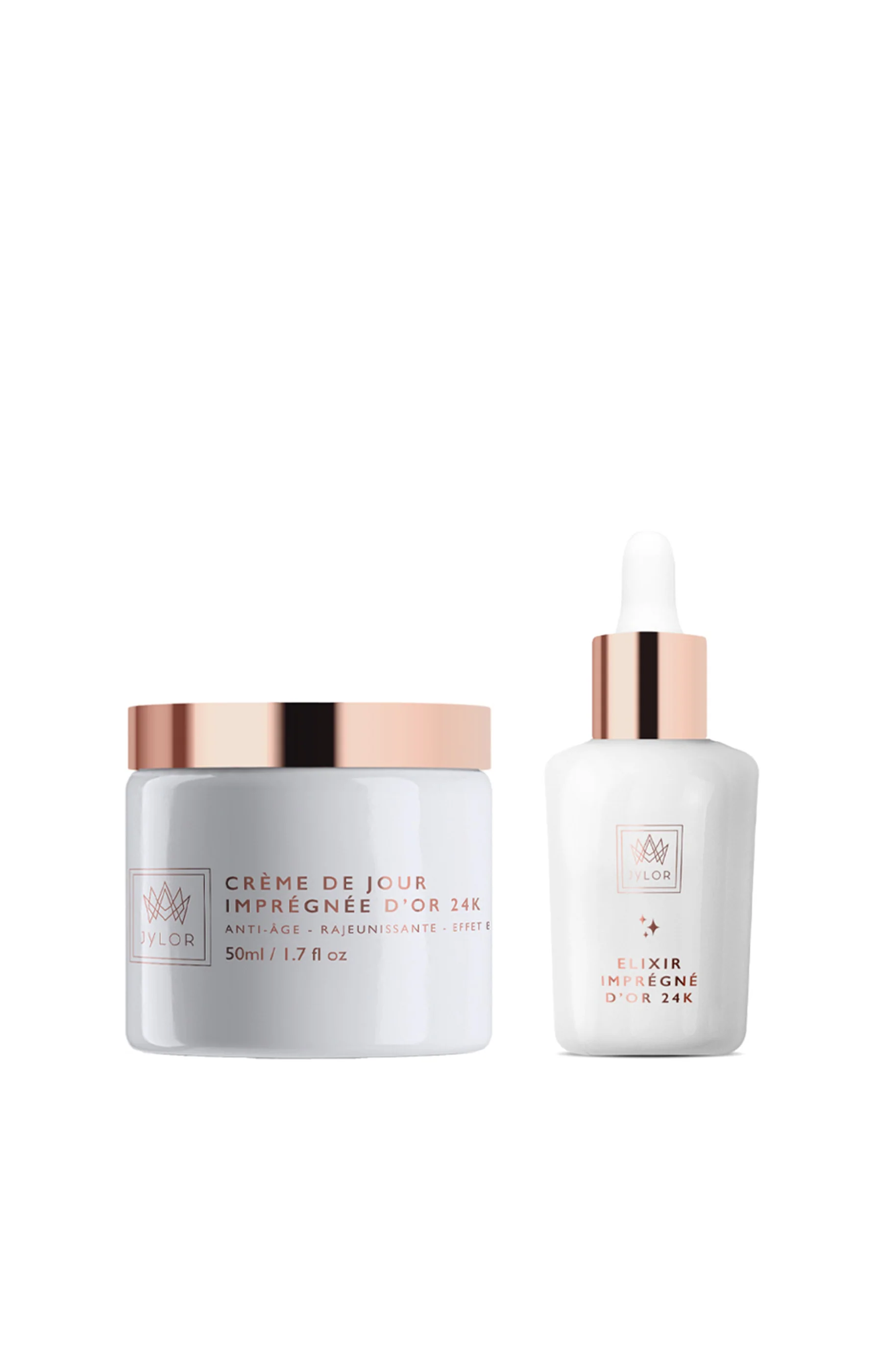 Sérum hydratant & crème de jour anti-âge - Or 24k - Visage