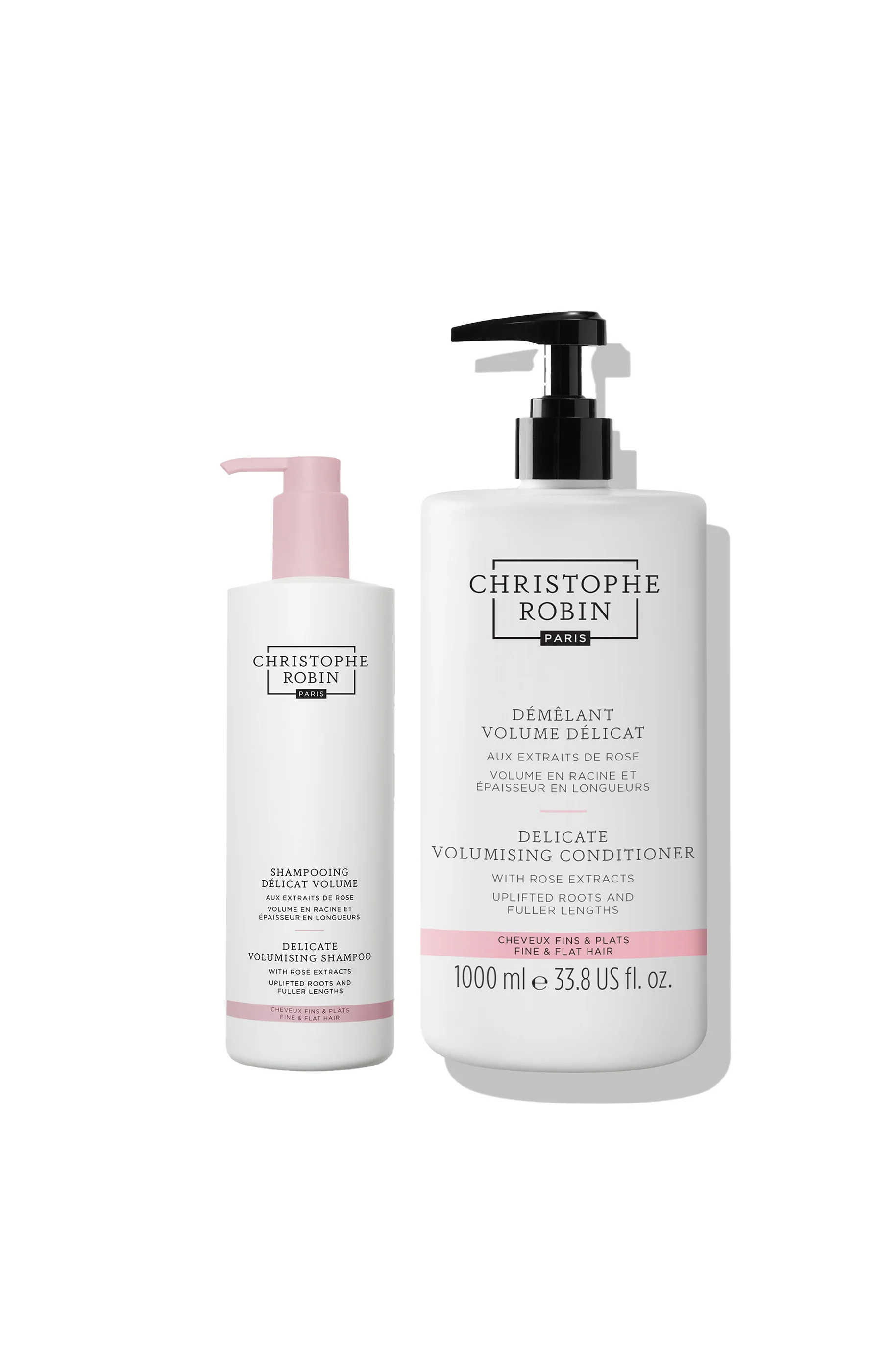 Shampoing & démêlant - Extraits de Rose - 2 produits