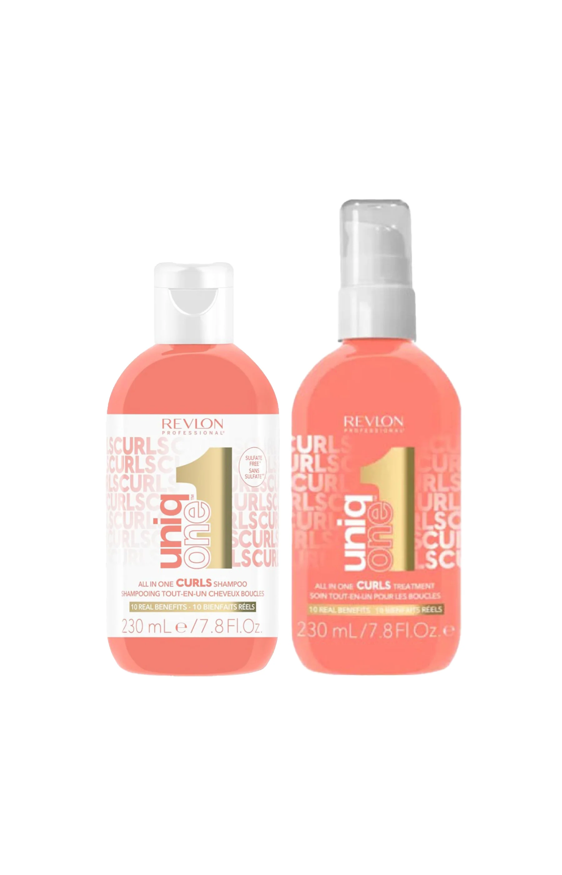 Shampoing & soin 10-en-1 UniqOne - Cheveux bouclés - 2 x 230 ml