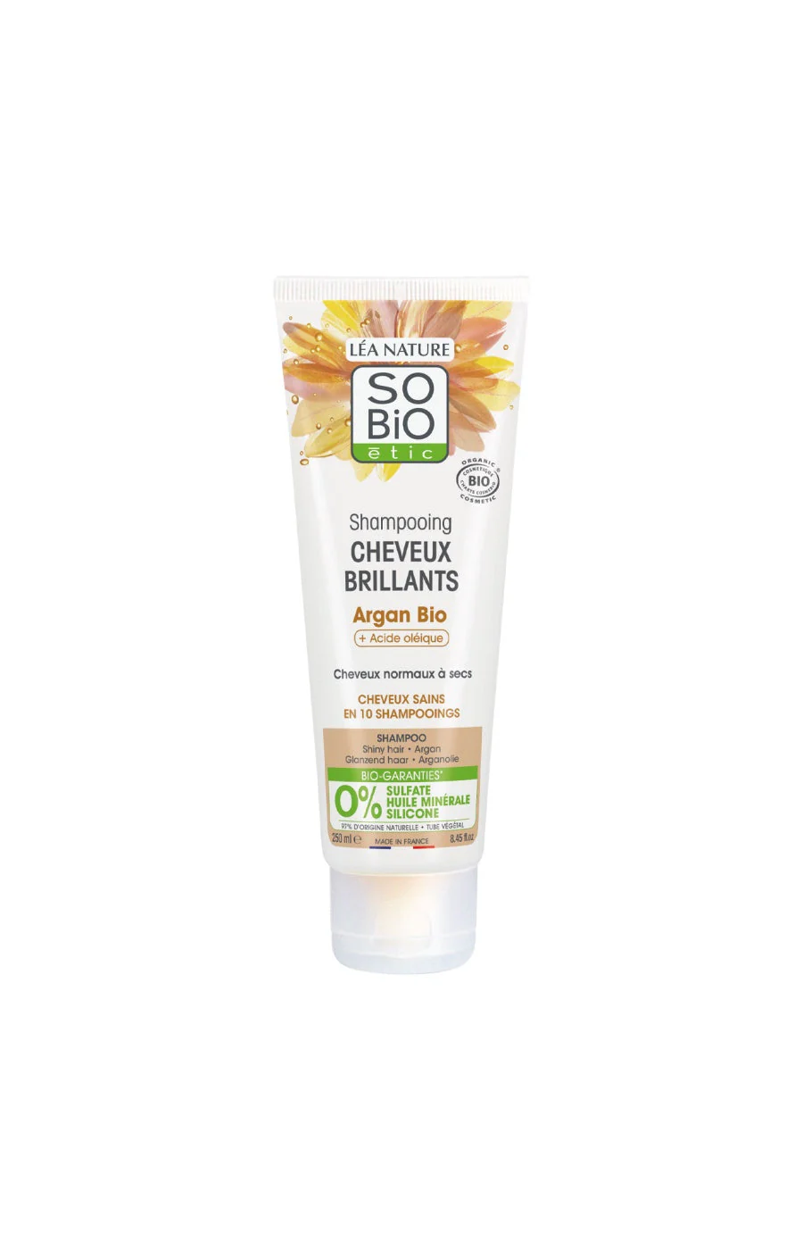 Shampoings à l'huile d'argan bio - Cheveux normaux à secs - 2 x 250 ml