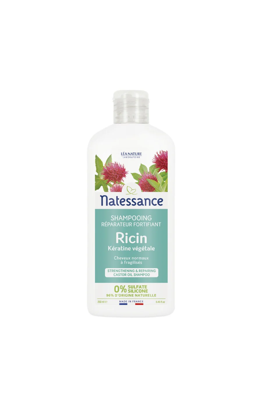 Shampoings réparateurs - Huile de ricin - Cheveux secs & fragilisés - 2 x 250 ml