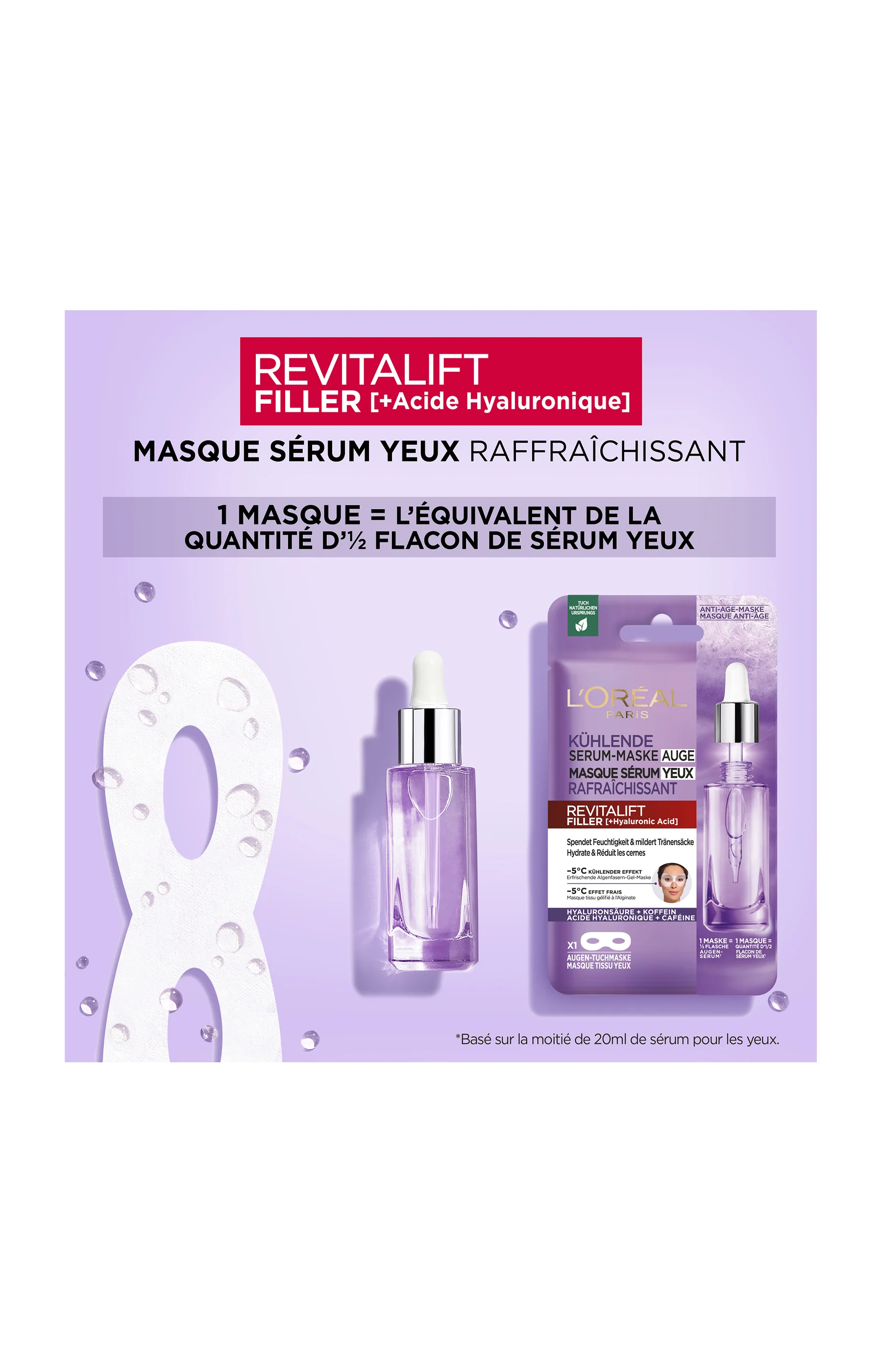 Sérum contour des yeux Revitalift Filler - Acide hyaluronique - Yeux - 15 ml - Image 4
