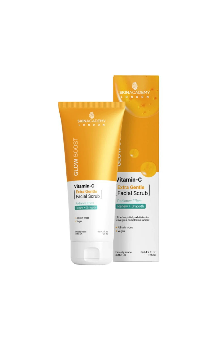 Crème gommante ultra douce - Glow boost - Vitamine C - Visage - 125 ml
