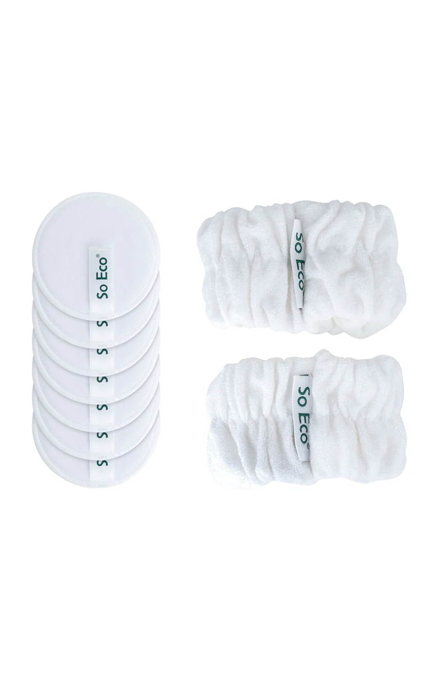 Kit skincare routine - Cotons réutilisables & bracelets microfibres - Visage - 9 produits - Image 2