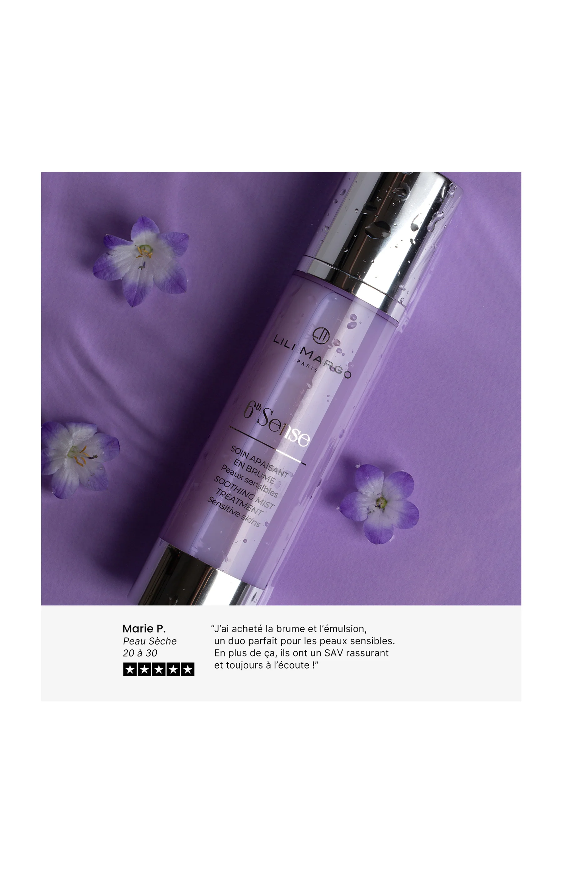Brume apaisante - 6th Sense - Peaux sensibles - 100 ml - Image 4