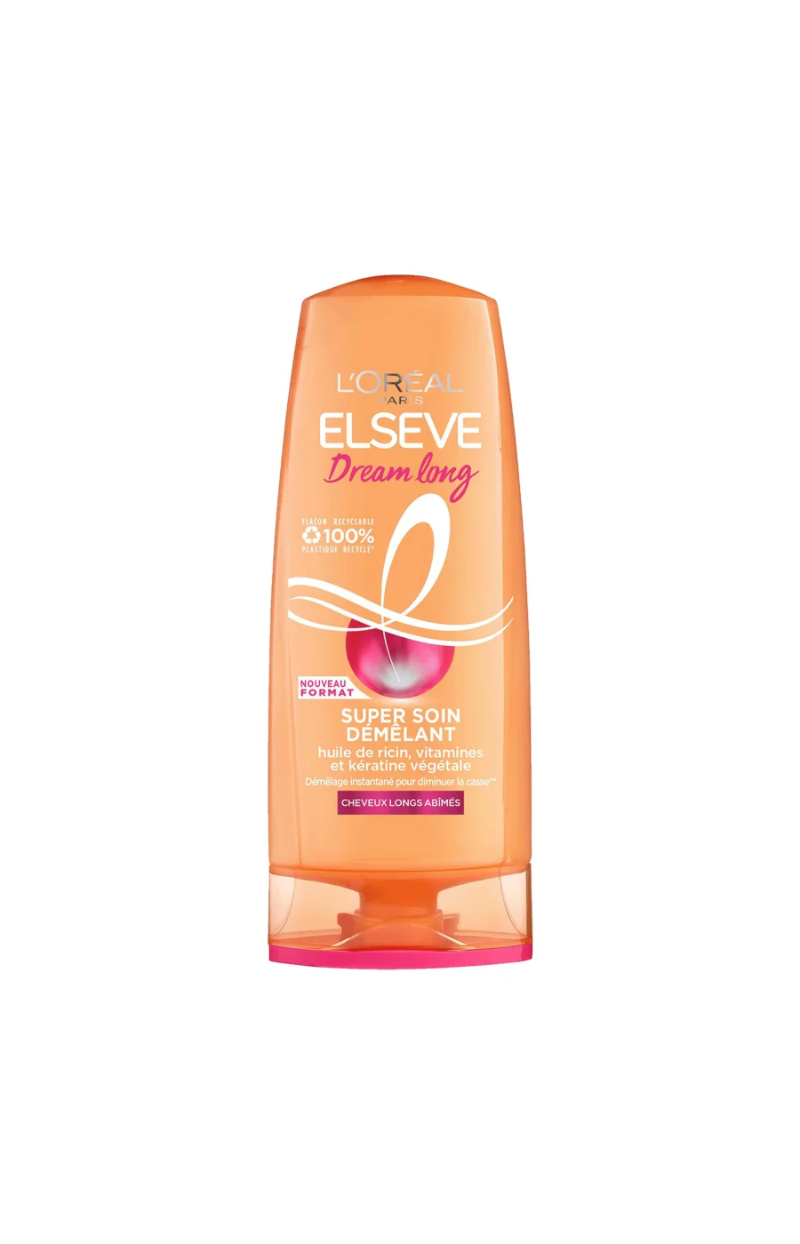Soin démêlant reconstructeur - Ricin & vitamines - Cheveux longs & abîmés - 2 x 250 ml