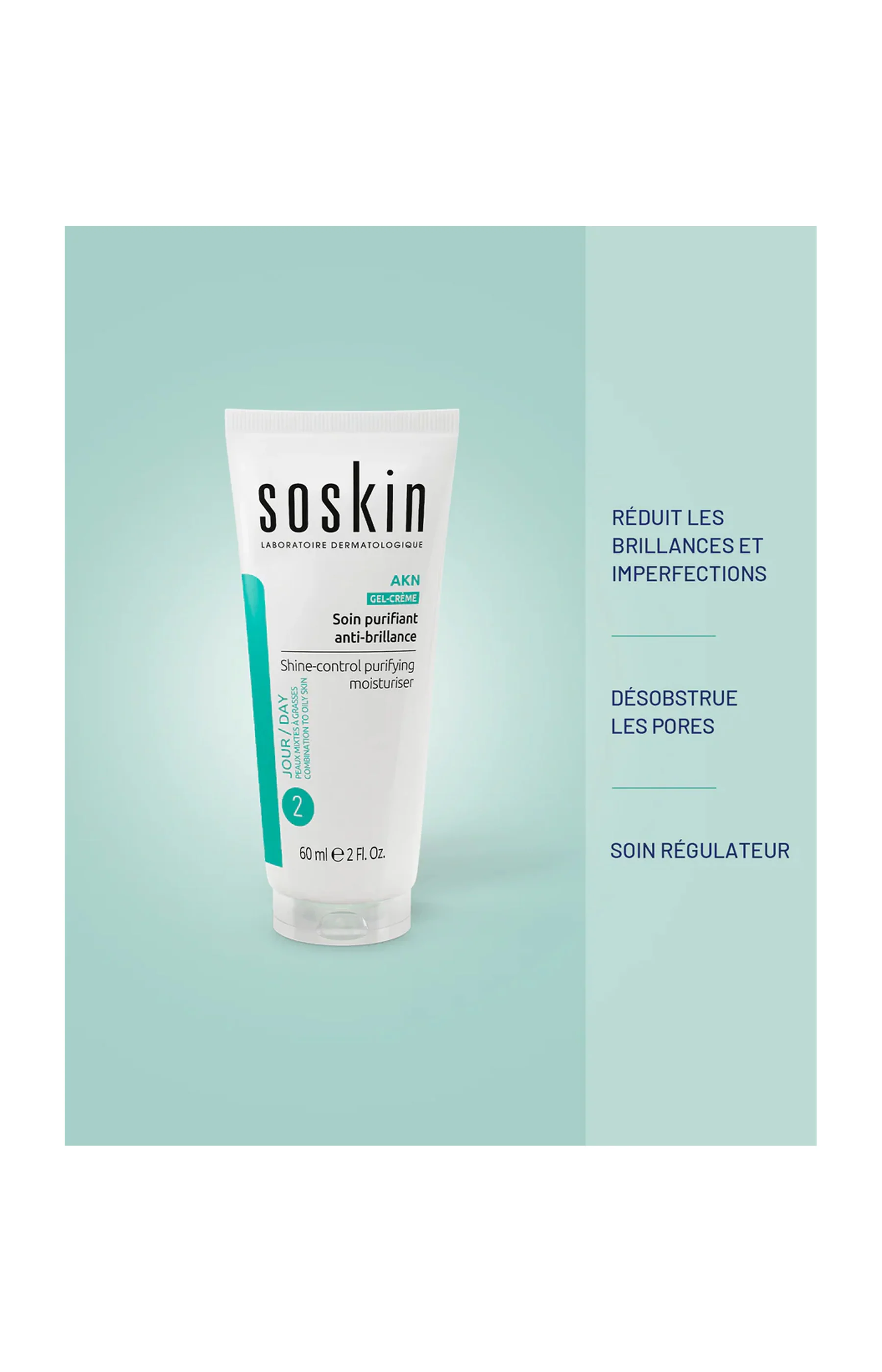 Soin purifiant anti-brillance - 60 ml - Image 3
