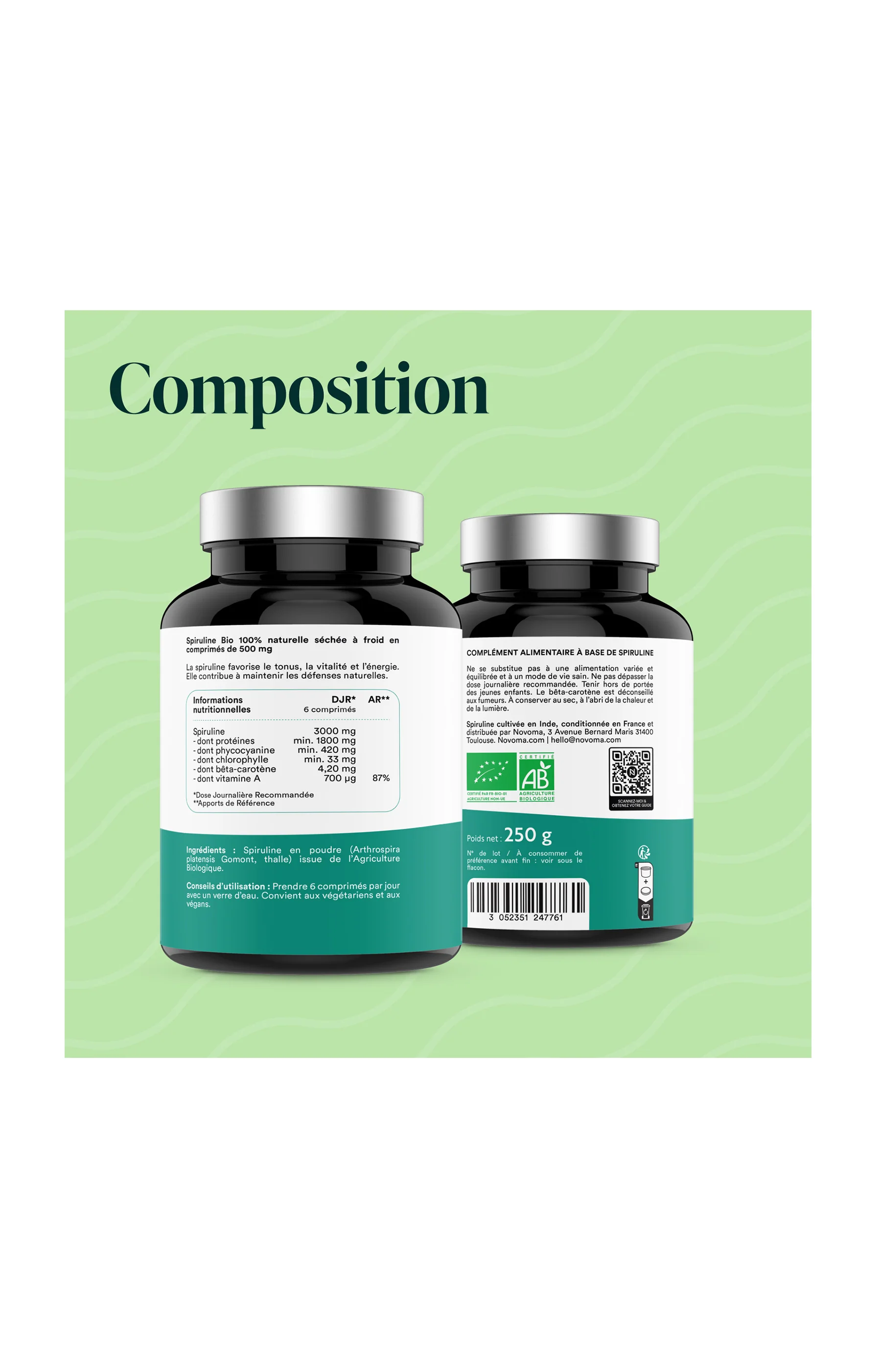 Spiruline Bio - Tonus & vitalité - 3 mois - Image 6