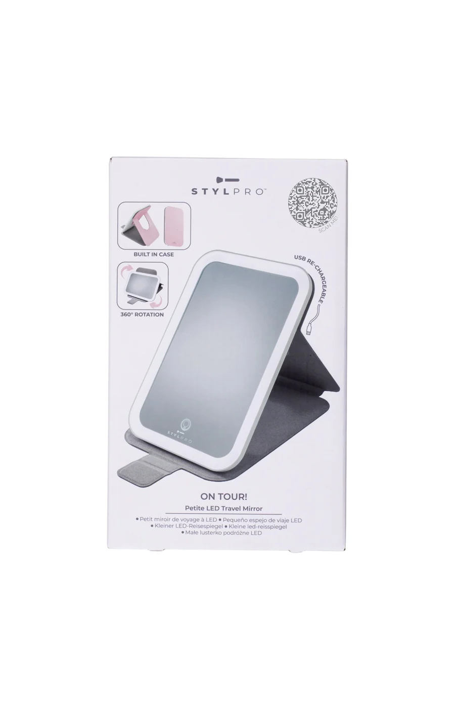 Miroir de voyage compact avec éclairage LED - Image 2