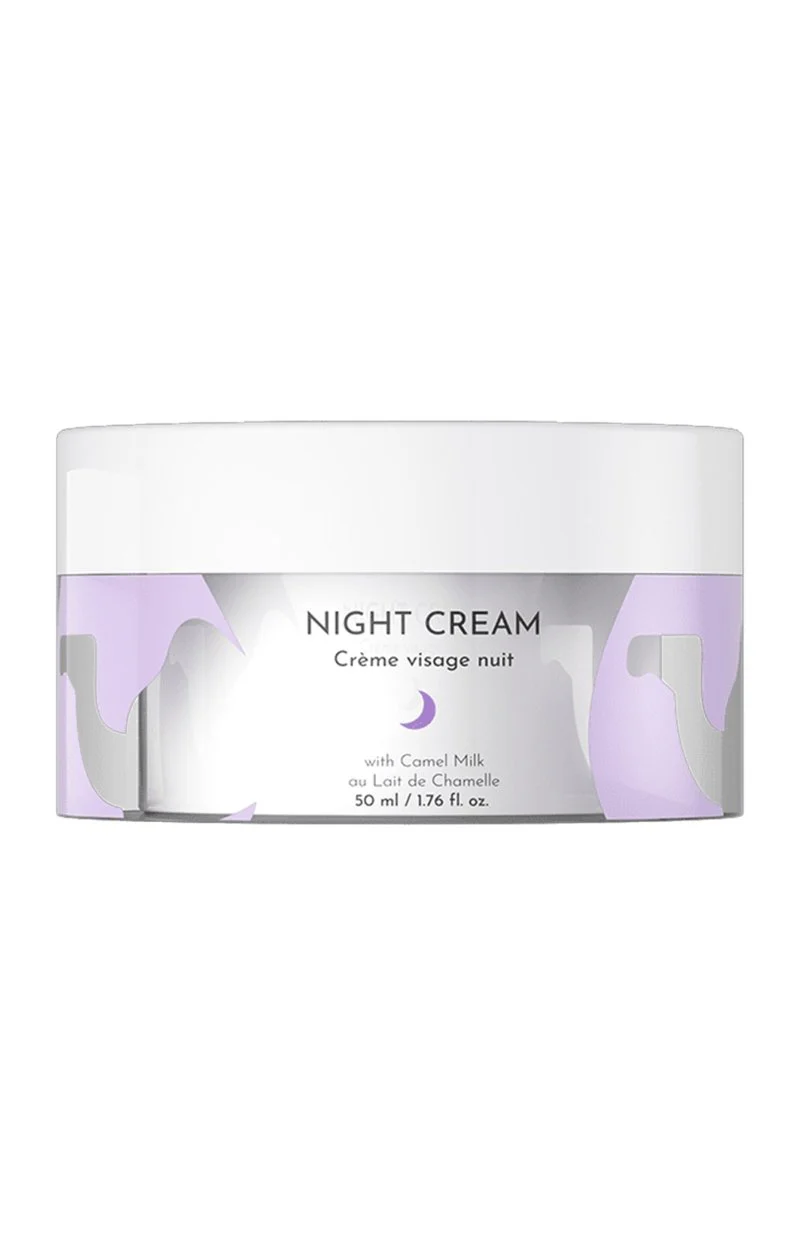 Crème de nuit hydratante & anti-âge - Lait de chamelle - Visage - 50 ml