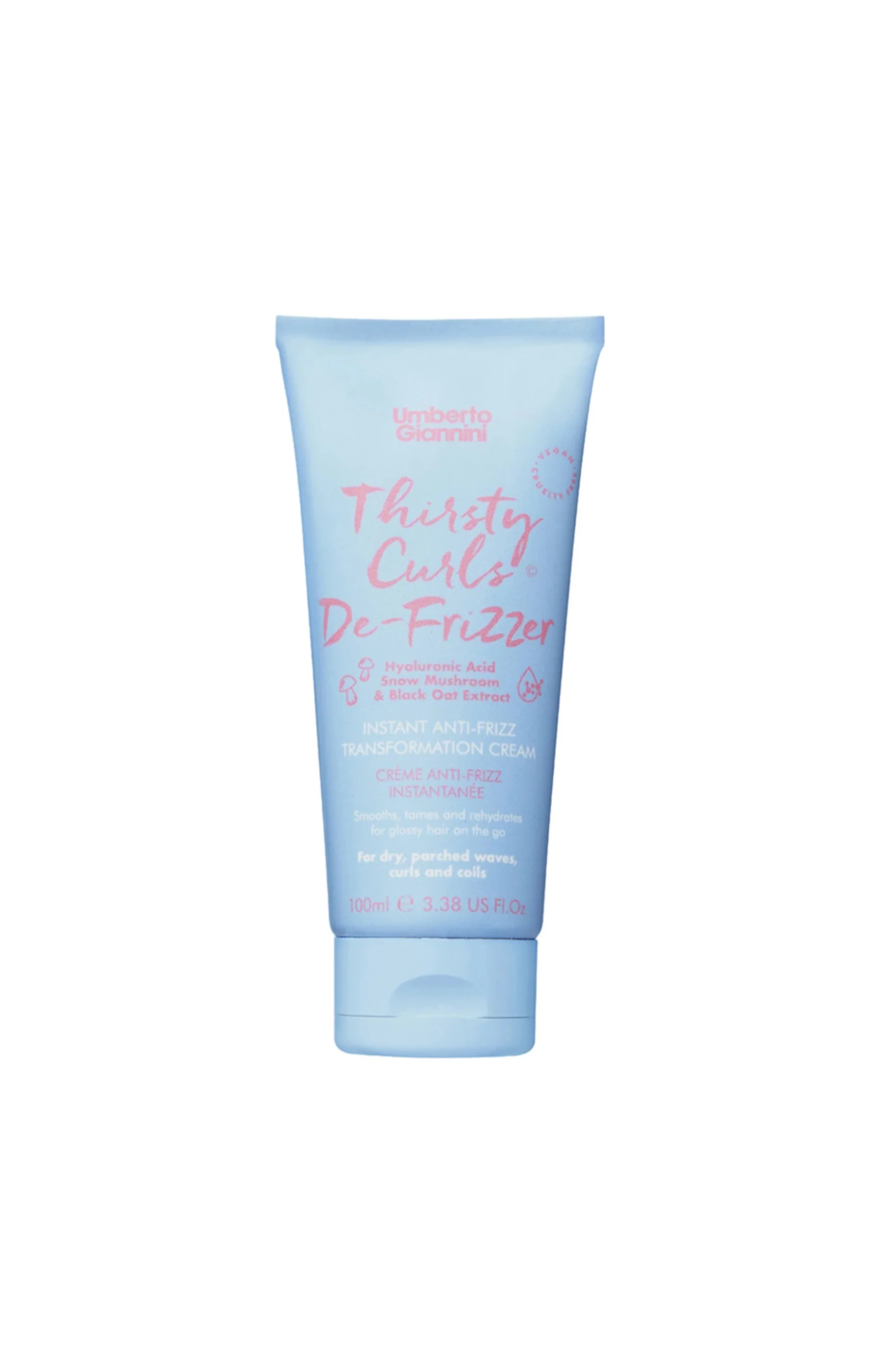 Crème anti frisottis - Acide hyaluronique - Cheveux bouclés très secs - 100 ml