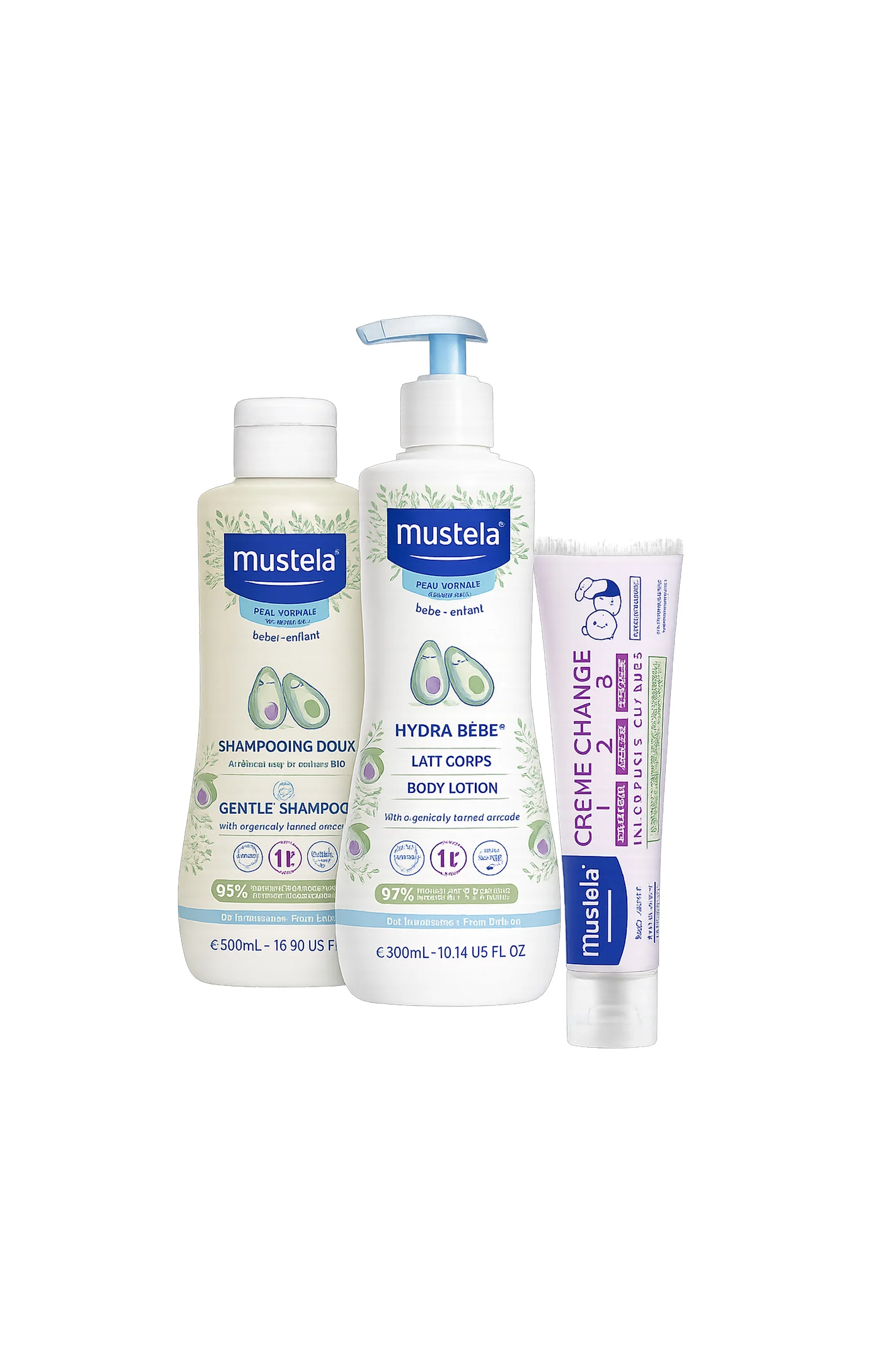 Trio soin bébé naturel à l'avocat - 3 produits
