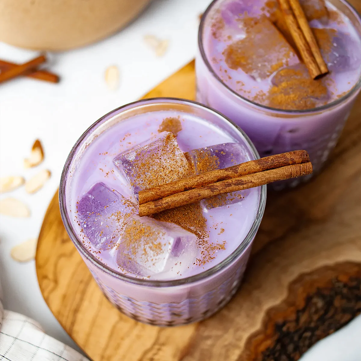 Poudre de ube 100% naturelle - Latte chaud & froid - 100 g - Image 3