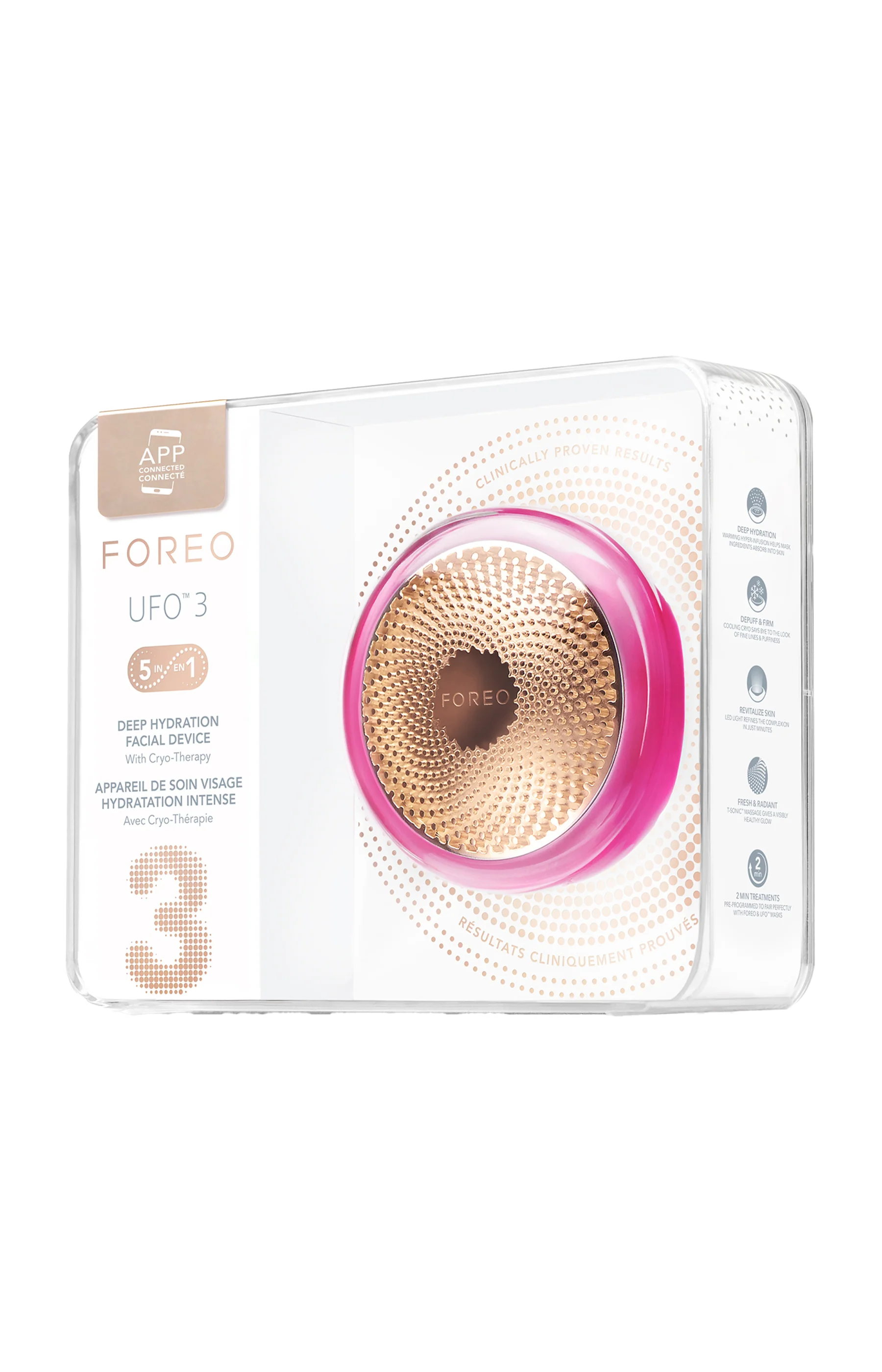 UFO™ 3- Appareil masques & luminothérapie intelligents - Visage - Fuchsia - Image 7