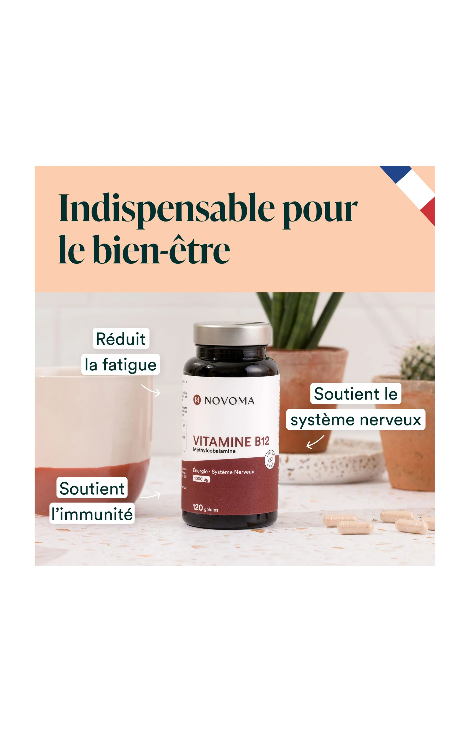 Vitamine B12 - Energie & système nerveux - 4 mois - Image 3