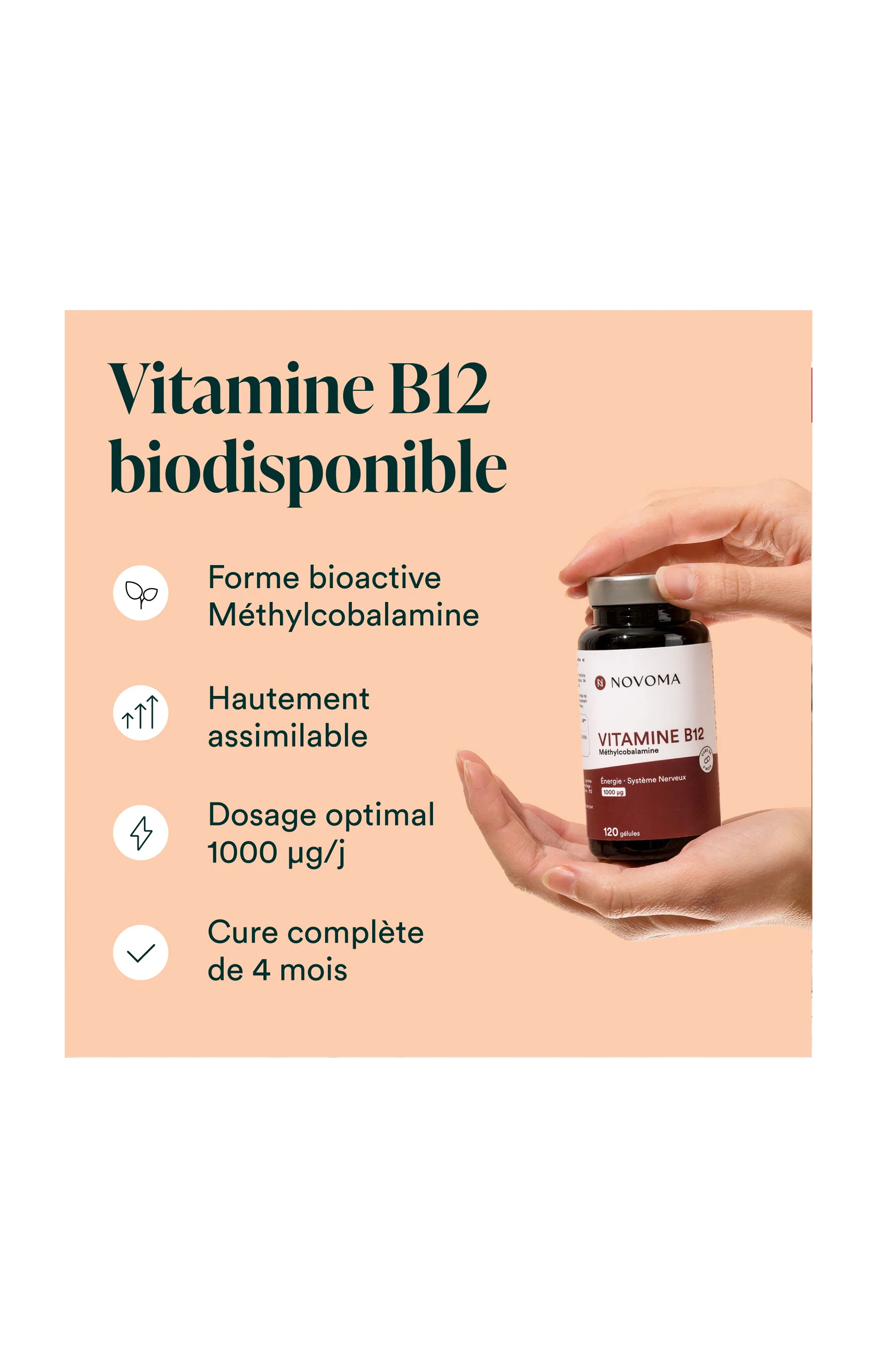 Vitamine B12 - Energie & système nerveux - 4 mois - Image 4