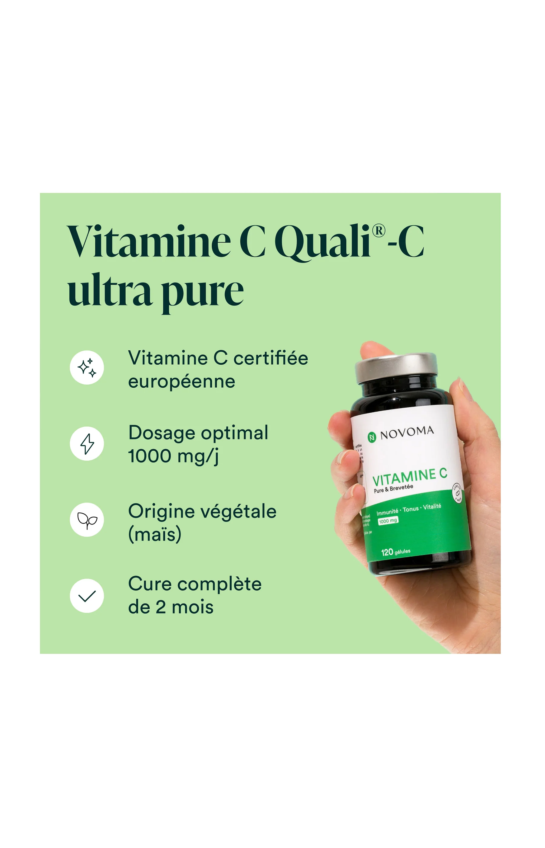 Vitamine C Quali®-C - Immunité & tonus - 2 mois - Image 3