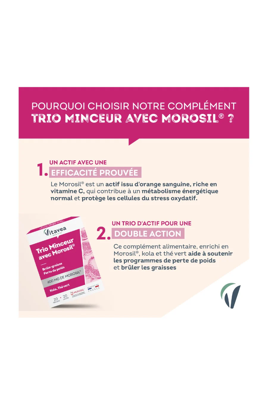 Cure minceur & brûle graisse - Morosil & thé vert - 20 jours - Image 2