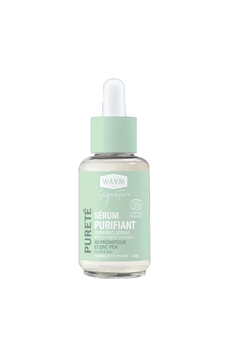 Sérum purifiant bio - Zinc & prébiotique -Peaux sensibles - 30 ml