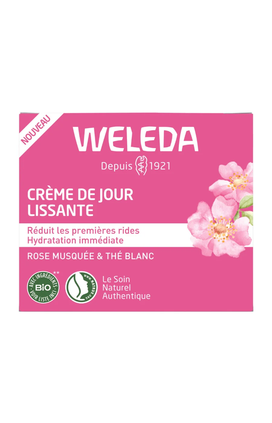 Crème de jour lissante - Rose musquée & thé blanc - Peaux matures - Image 2