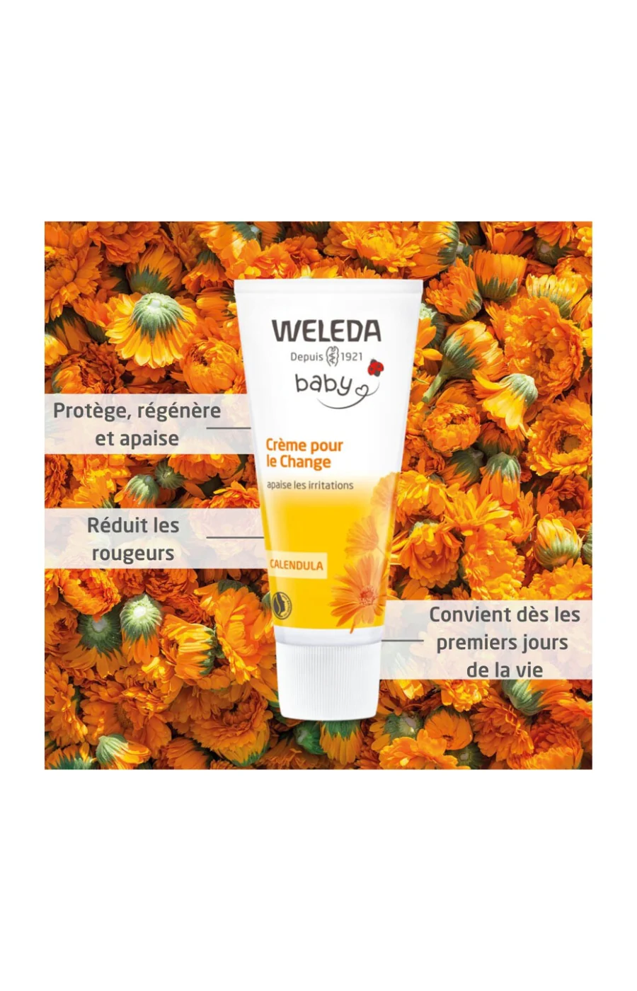Crèmes de change - Calendula - Bébé - 2 x 75 ml - Image 2