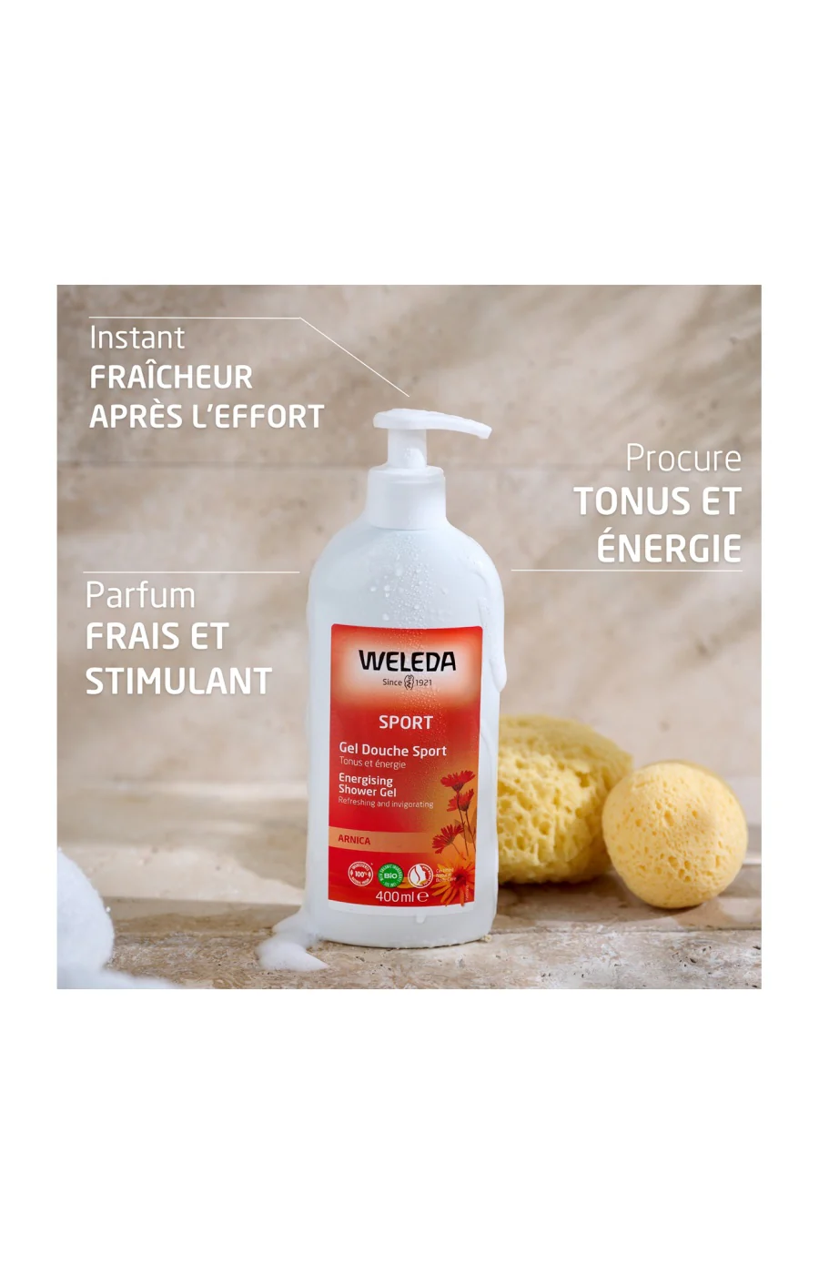 Gels douche bio sport - Arnica - 2 x 400 ml - Image 4
