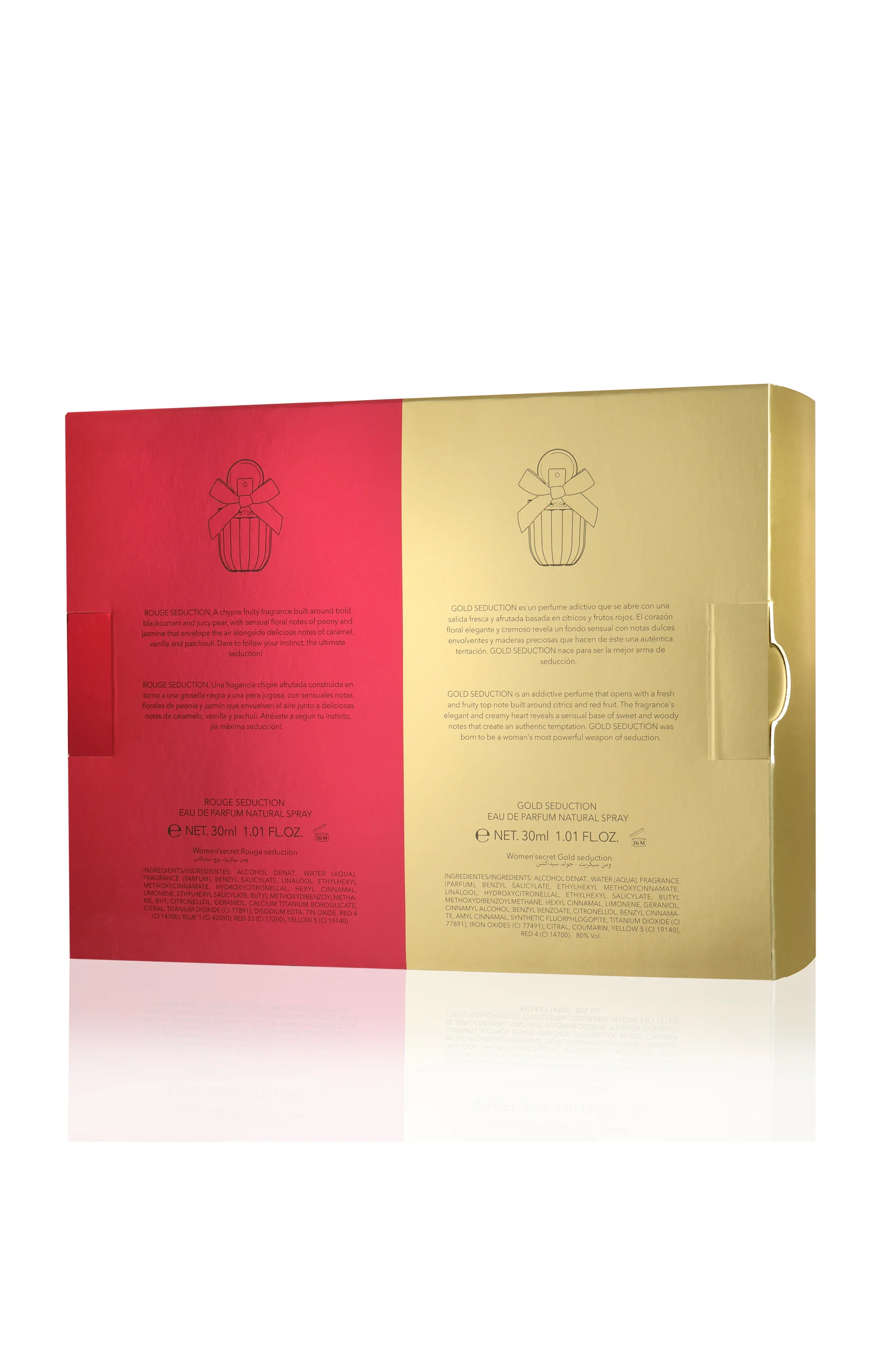Coffret Rouge & Gold Seduction Eau de parfum - Fruité & Gourmand – 2 x 30 ml - Image 3