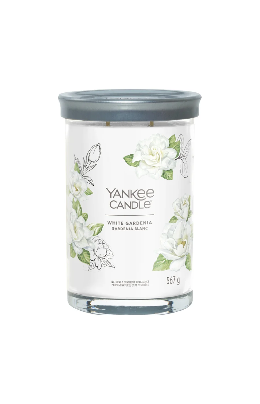 Bougie gobelet - Gardénia blanc - Grand modèle - 567 g
