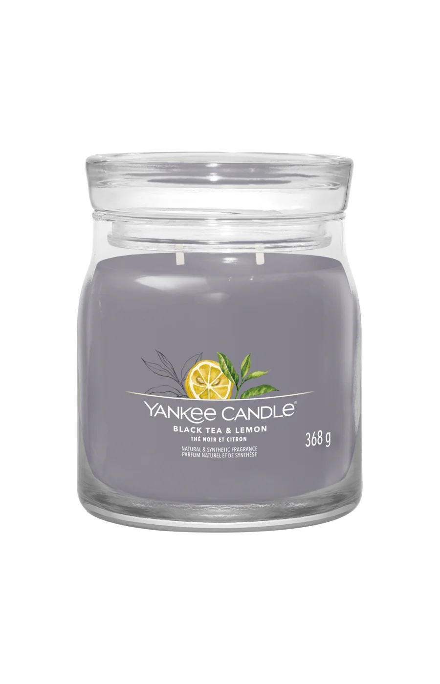 Bougie gobelet - Thé noir & citron - Modèle medium - 368 g