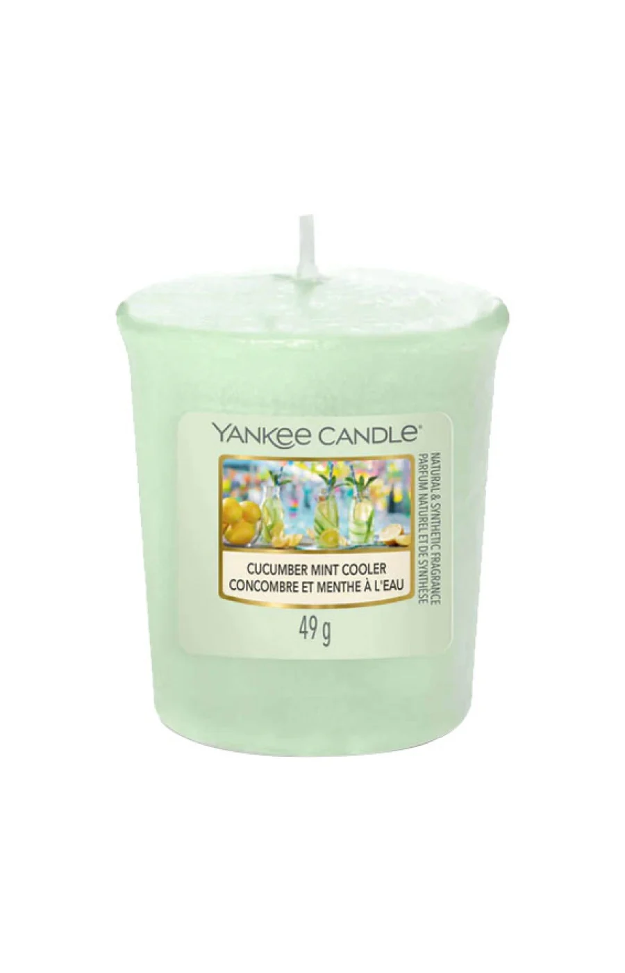 Bougie votive - Concombre & menthe à l'eau - 49 g