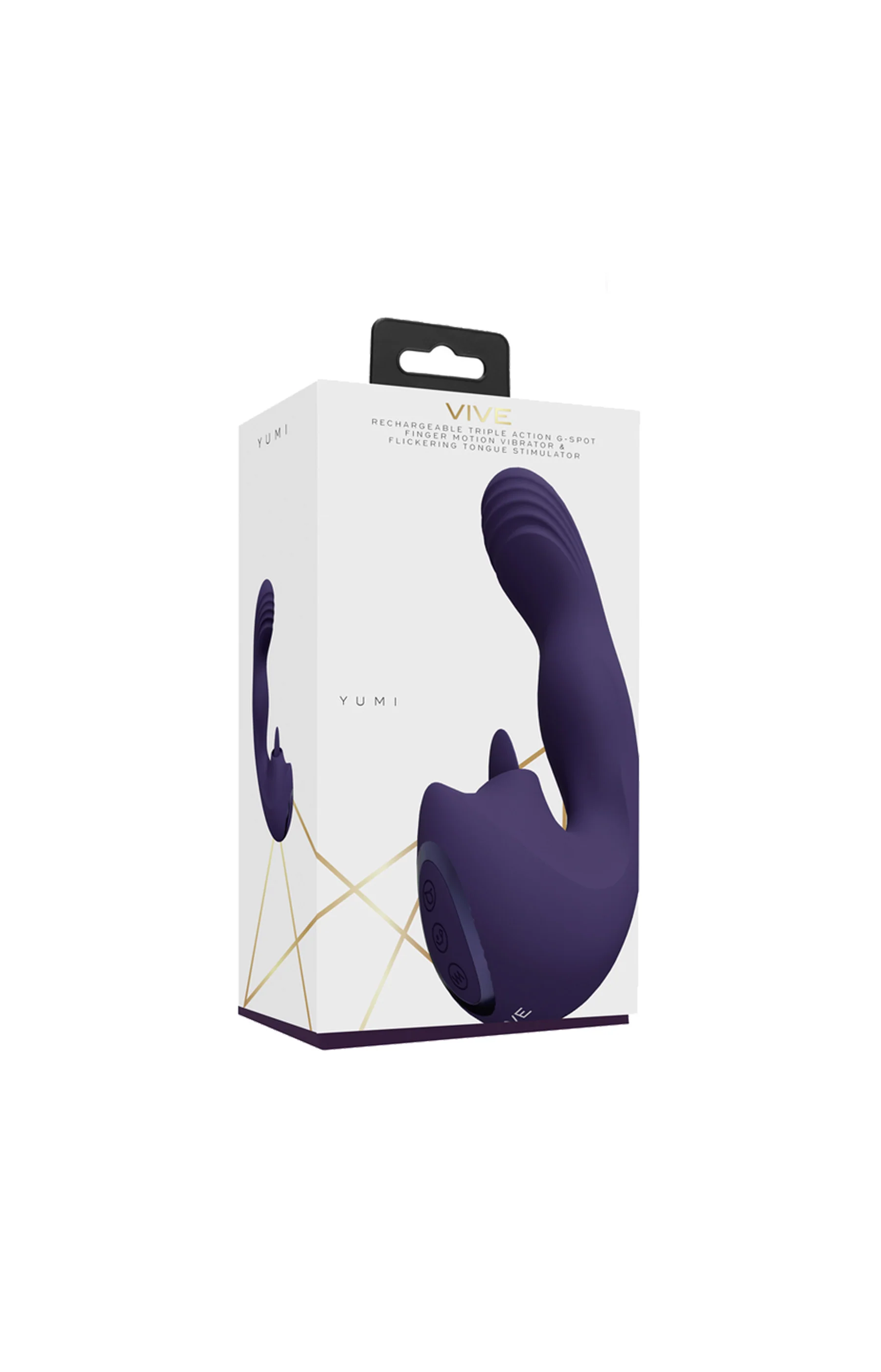 Vibromasseur & stimulateur  - Yumi - 10 modes - Violet - Image 5