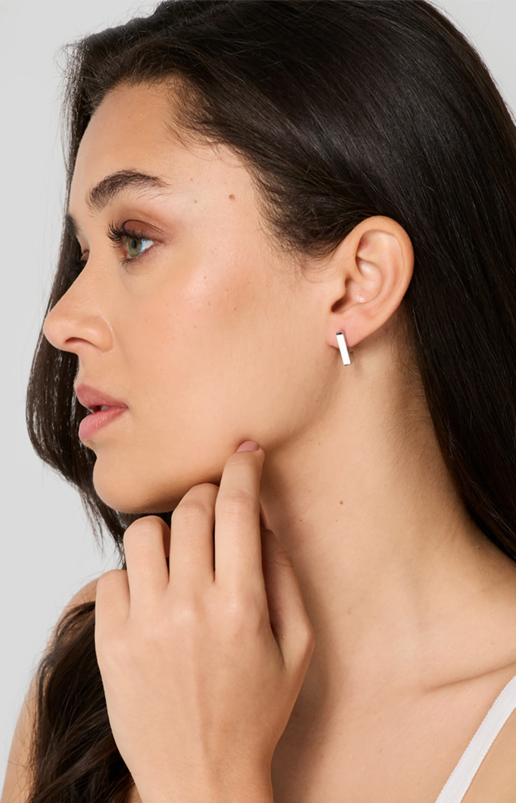 Boucles d’oreilles puces - Acier inoxydable - Argenté - Image 2